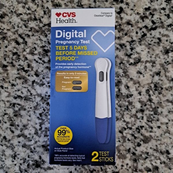 CVS Health Digital Pregnancy Test 2 Test Sticks Exp 12/26