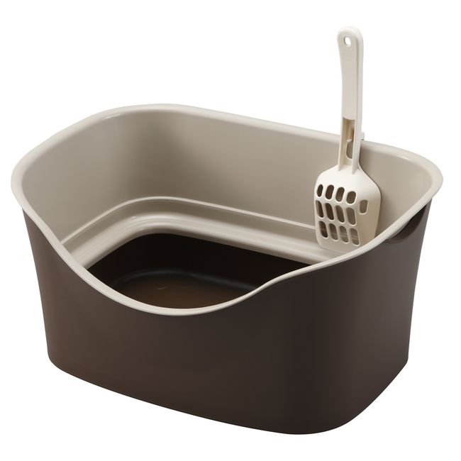 Bonbi Easy Cat Toilet W Block Brown