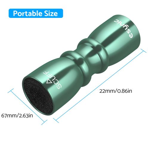 eSynic 3 in 1 Cue Tip Shaper Billiard Snooker Pool Cue Tip Shaper Snooker Cue Tips 3 in 1 Tool - Shaper, Scuffer, Aerator -Dark Green
