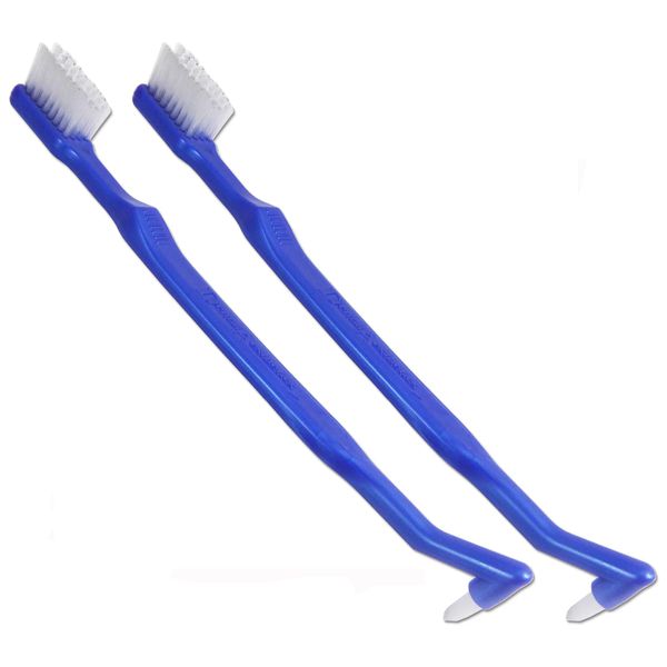 V-Trim Precision ~ Orthodontic Toothbrush x 2 ~ with Interspace Tufted End for Braces
