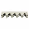 Indoor&Outdoor Mop Holder 5 Position with 6 Hooks PP Material Portable Holder