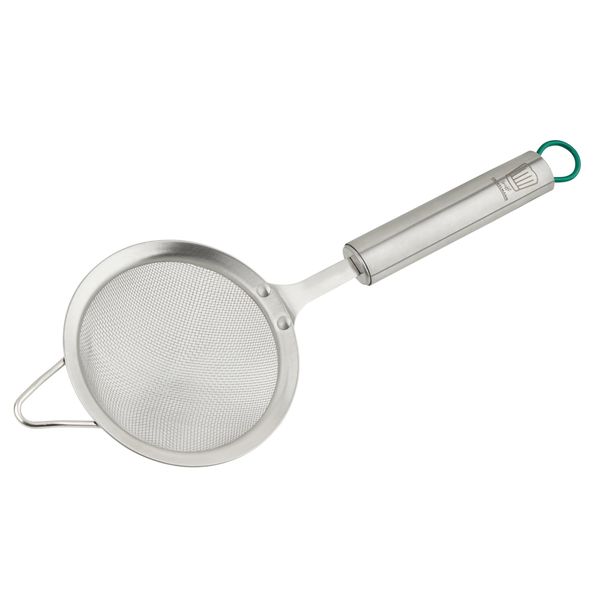 Chefkoch trifft Fackelmann Sieb München - Diameter 10 cm, Premium Stainless Steel, Dishwasher Safe, Perfect for Flour, Powdered Sugar & More, Fine Sieve for Cooking and Baking
