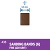 Dremel 120-Grit Sanding Bands, 438 1/4-Inch, 6-Pack