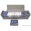 Docsmagic.de Premium Magnetic Tray Long Box Silver Large - Card Deck Storage