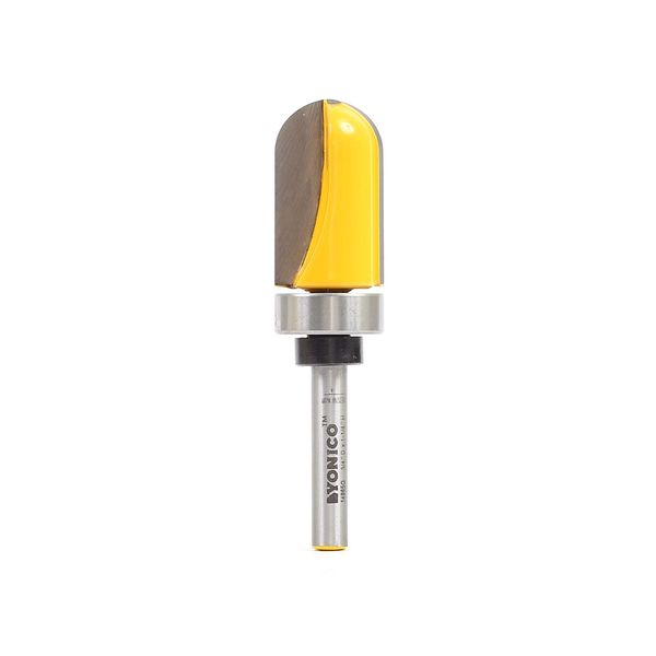 YONICO Router Bits Pattern Bit Round Nose Core Box Template 3/4-Inch Diameter 1/4-Inch Shank 14965q