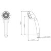 RV Hand Held Shower Wand - White