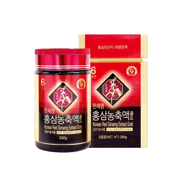 [CHEONJEMYEONG] Korean 6 year old Red Ginseng Extract Gold 8.46oz 천제명 홍삼농축액 골드