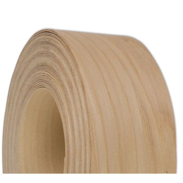 Hickory 1-1/2" X 50' Roll Wood Veneer Edge Banding, Iron on with Hot Melt