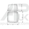 APUK Universal Tractor Digger Front Side Light Indicator Lamp & Support Bracket