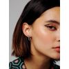 All We Are Sobek Mini Hoop Earring (Silver Tone)