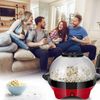 6QT Popcorn Popper Machine Electric Hot Oil Stirring Popcorn Maker