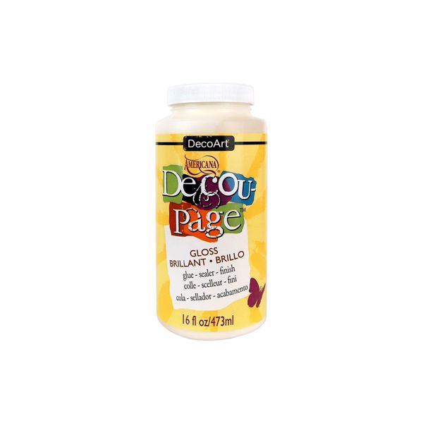 DecoArt 16-Ounce Decoupage Glue, Gloss Finish