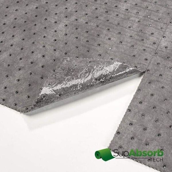 SupAbsorb StickyBack Universal Absorbent Mat Roll | 31” x 50’ | 25 Gal