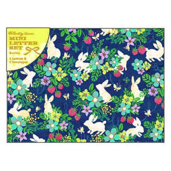 Tomoko Hayashi Mini Letter Set/Rabbit and Strawberry