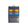 Smead Cascading Wall Organizer, 6 Removable Folder Pockets, Letter Size, Gray/Bright Pockets (92060)