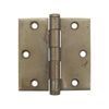 Classic Brass Plated Steel Flat Tip Butt Door Hinge