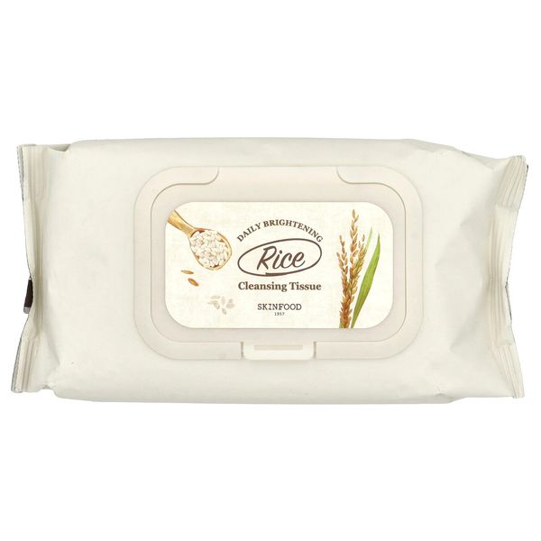 Rice Daily Brightening Cleansing Tissue, 80 Wipes
