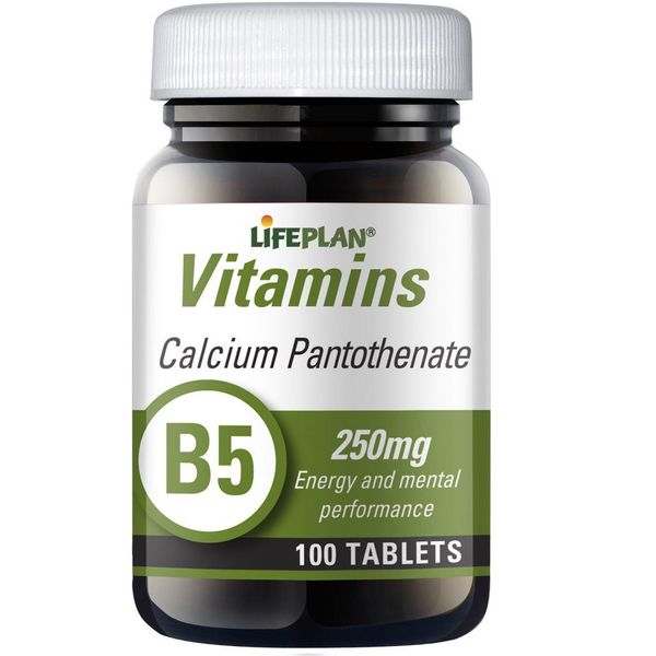 Lifeplan Vitamin B5 Calcium Pantothenate 250mg 100 Tablets