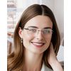 TERAISE Rimless reading glasses for women Comfortable Lightweight Frameless Reader Blue Light Blocking Computer Eyeglasses(1.0X)