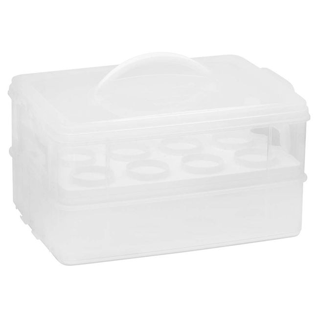 Snapware Snap 'N Stack Large 2-Layer Cookie and Cupcake Carrier