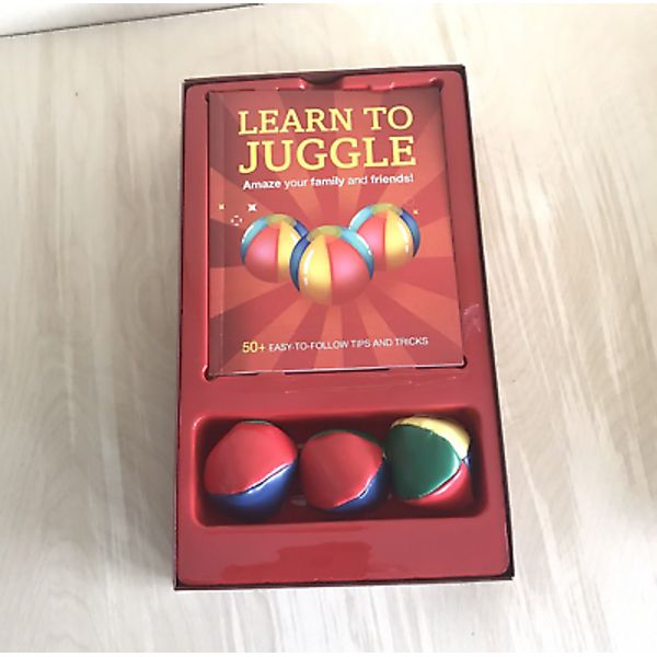 Learn to Juggle Kit 3 Juggling Balls & Instruction Book - 50 + Tricks