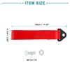 ACROPIX 2 Pcs Universal Red Tow Hook Bumper Trailer Belt