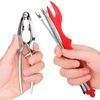 Seafood Tools Set includes 2 Crab Crackers, 2 Lobster Crackers Shellers, 4 Crab Leg Forks/Picks - Nut Cracker Set