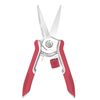 FLORA GUARD Micro-Tip Pruning Snip, 6.5 Inch Secateurs with Soft-Touch Handle, Pruning Shears, Stainless Steel (Red)