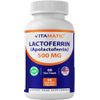 Vitamatic Lactoferrin 500mg (Apolactoferrin), 60 Vegetable Capsules - Promotes Healthy Immune Function*