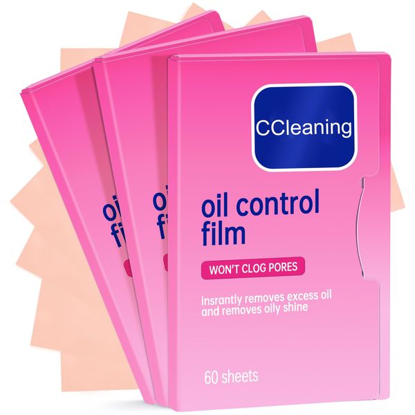 Oil Control Film (Grapefruit flavored) Replacment for Clean & Clear Oil-Absorbing Sheets,3pack Oil Blotting Sheets for Face,Makeup Friendly High-performance Handy Face Blotting Paper for Oily Skin