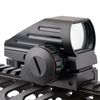WIPBOTEN Red Green Reflex Rifle Scope Dot Sight with 4 Different Reticle Black