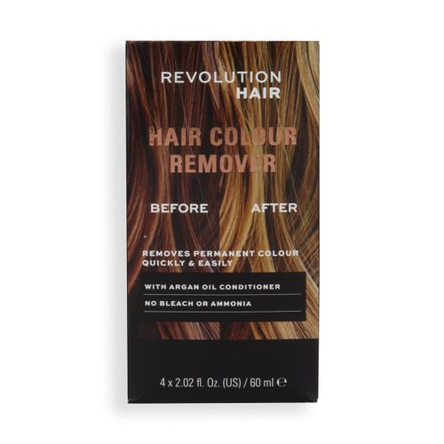 Revolution Haircare London Haircare, Hair Colour Remover, Damage Free Dye Easy to Follow 5 Step Process, Bleach and Ammonia Free, Package Contains 4 x 60 ml
