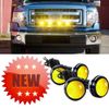 YELLOW  LED Rock Round Button Lights For Truck Eagle Eye Side Marker Lights Lamp