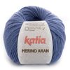 Merino Aran Wolle Katia blau Cod.45