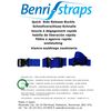 Webbing Strap with Quick Release Buckle, Pack of 2 (White, 150cm)