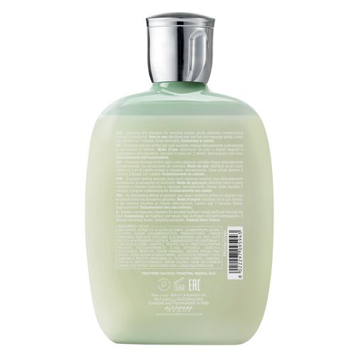 Alfaparf Milano Semi Di Lino Scalp Relief Low Shampoo for Sensitive Skin - Sulfate Free Shampoo - Soothes, Brings Comfort and Hydrates - Itch Relief - Professional Salon Quality - 8.45 Fl Oz