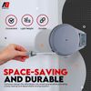 Aibulo 15m Retractable Clothesline, Outdoor Indoor Retractable Washing Line with Fixing Kit, Easy Install, Space-Saving Laundry Drying Solution