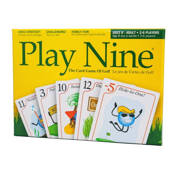 PLAY NINE - The Card Game for Families,Best Strategy Game For Couples, Fun Game Night Kids, Teens and Adults, The Perfect Golf Gift