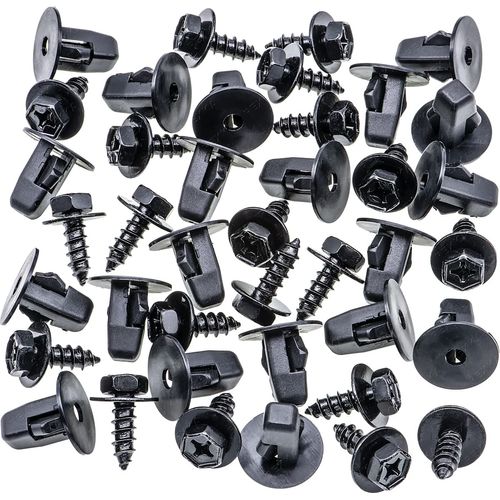 Rexka 20 Sets Fender Liner Mud Guard Wheelhouse Liner Splash Shield Bumper Cover Screw & Grommet Nut Kit for Toyota Lexus 90159-60498 90189-06065 90189-A0002