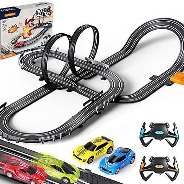 Slot Car Race Track Sets for Boys Kids,Battery or Electric Race Car Track wit...