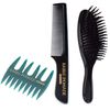 Bablo Pomade Mesh Comb (Green) Comb Hair Brush for Men and Men, Set of 3, Barber