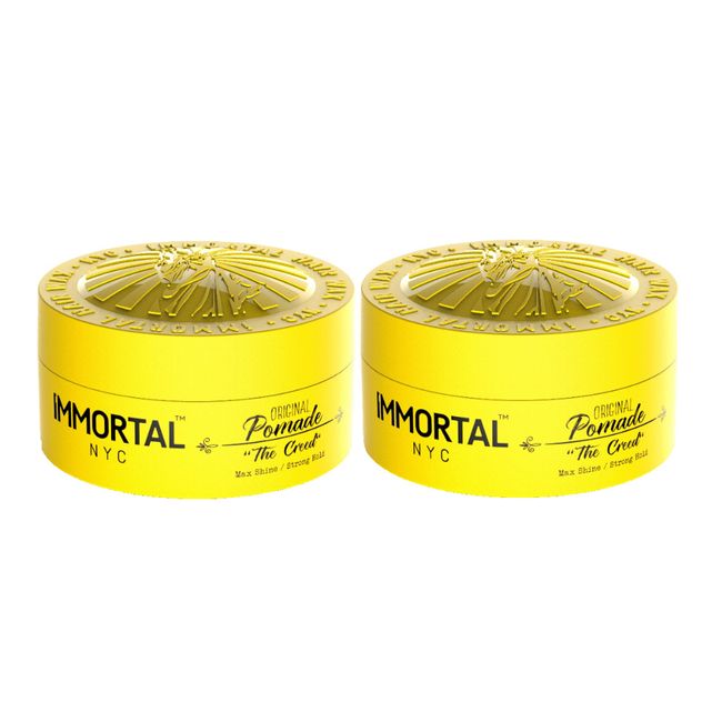 Immortal NYC Original Pomade Max Shine/Strong Hold 150ml ( 2 Pack ) | The Creed