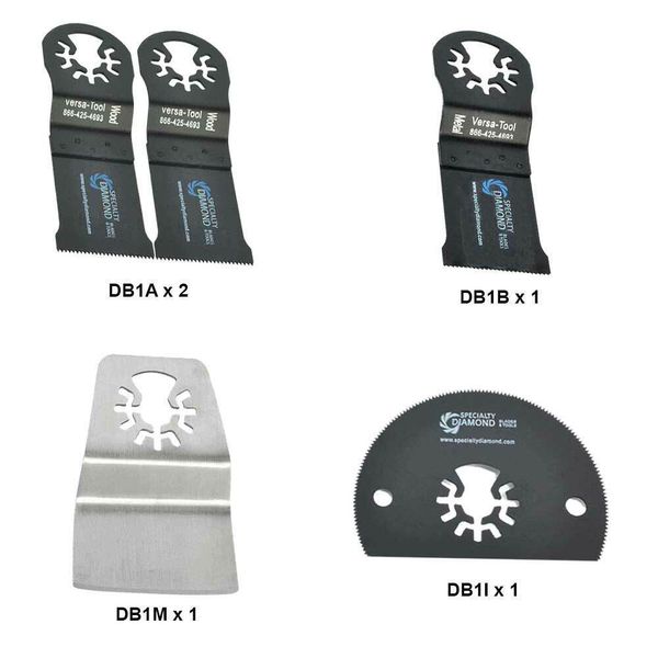Versa Tool DBMTKIT8 5 Piece Universal Fitment Oscillating Blade Assortment Kit