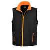 Result Core Herren Bodywarmer Core Printable Softshell R232M Black/Orange L