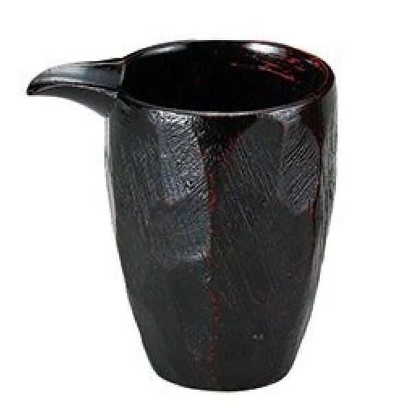 Aizu Lacquerware haturi 片口 Lacquer Tree-lined