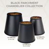 Royal Designs, Inc. Empire Hardback Chandelier Shade CS-118BLK/GL-6, Black with Gold, 4 x 6 x 5.5, Pack of 6