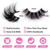 Leipple Half Lashes Natural Look Cat Eye False Eyelashes Wispy Fluffy Clear Band Faux Mink Lashes Soft Reusable 10 Pairs Pack(1002)