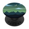 Moon Night Pop Mount Socket Mountain Art Work Tree Teal PopSockets PopGrip: Swappable Grip for Phones & Tablets