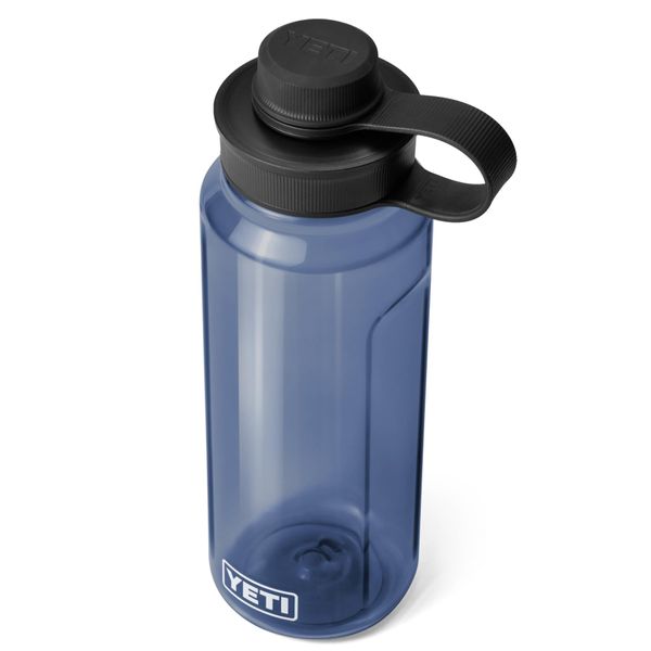 YETI Yonder Water Bottle with Tether Cap, Navy, 34 oz (1 L)