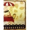 PRINTED NYLON RUG (nonskid back) (18" x 30") FAT CHEF WITH PAN, rectangle by BC
